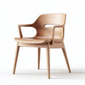 Wooden armchair with ergonomic design and modern finish 60 x 55 x 75cm